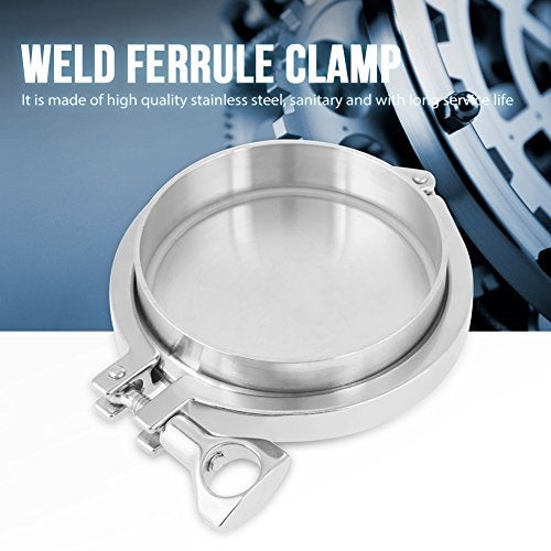 Jectse Stainless Steel Sanitary Pipe Fittings kit，with Heavy Duty Tri Clamp,102mm 4" End,Weld Ferrule,silicone gasket - Image 5