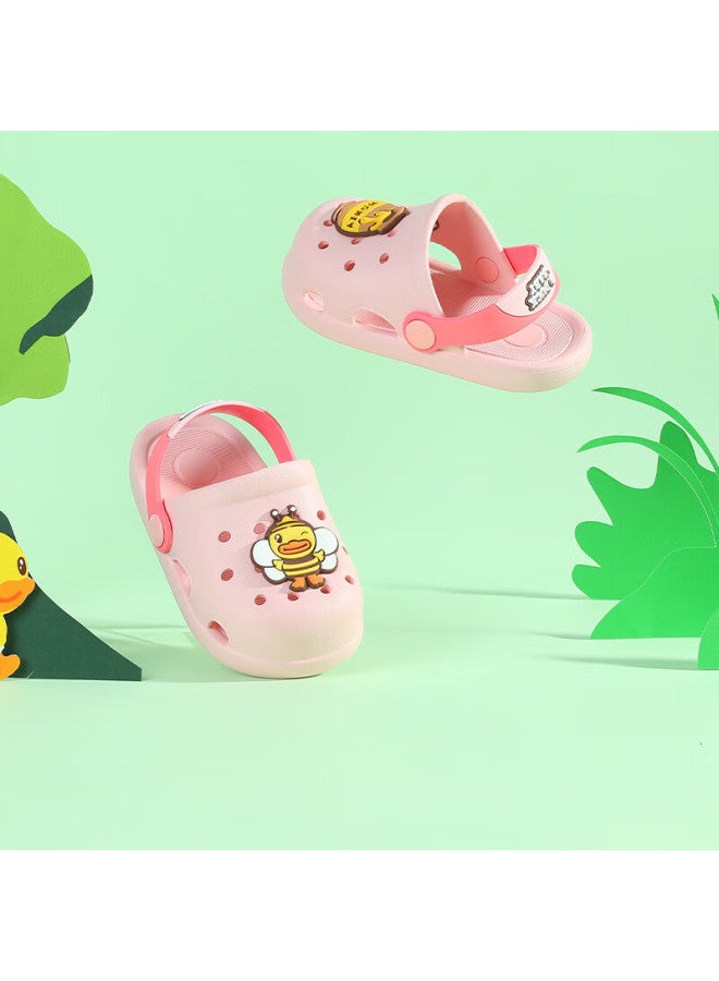 B.duck Children's Shoes, Boys' Slippers, Kids' Clogs, Girls' Shoes, Home Shoes, By1310905, Pink, Size 24 - Image 1