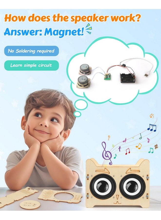 Poraxy Science Kits For Kids Age 8-12, Stem Toys For 8-13, Build Your Own Bluetooth Speaker & Fm Radio, 3D Puzzles Education Diy Projects Crafts, Birthday Gifts For 9,10,11,14 Year Old Teen Boys Girls - Image 2