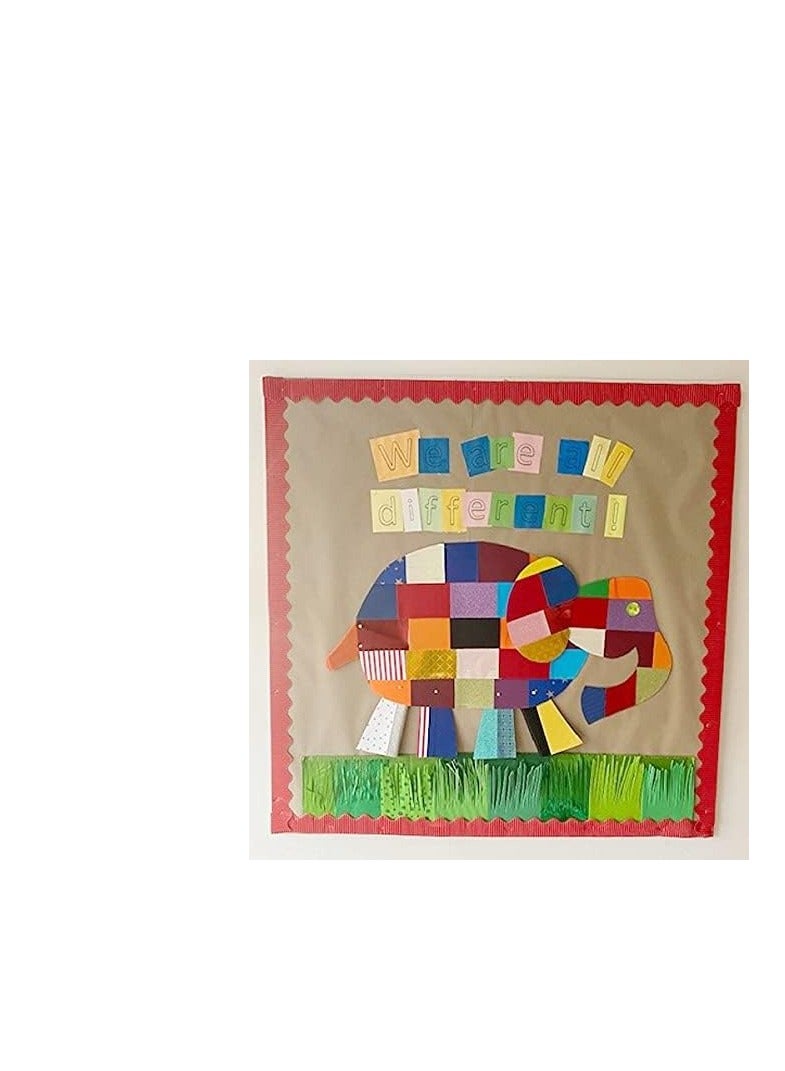 Terabyte Corrugated Border Roll for School Displays, Paper, Apple Green, 10cm x 7.5m - Image 3