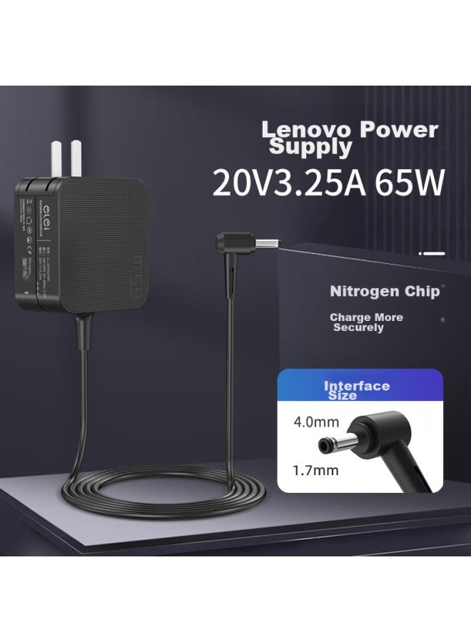 Elei Lei, Suitable For Lenovo Laptop Charger, Xiaoxin Air 12/13, Yoga 510/yoga 710/xiaoxin 510s Adapter, 20v3.25a 65w Computer Power Cord - Image 1