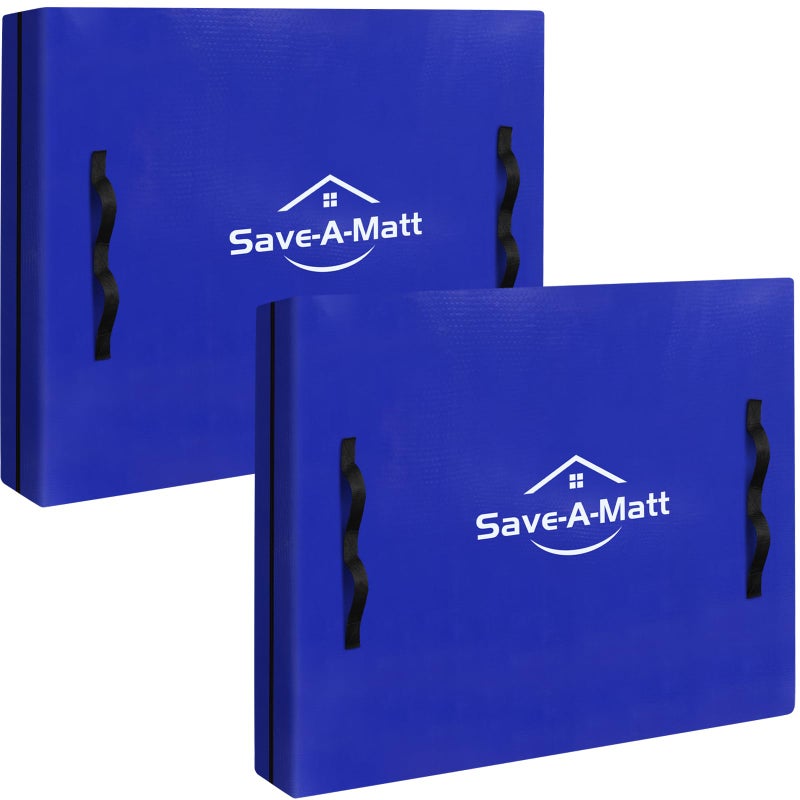 SaveAMatt Mattress Bags for Moving 2 Pack  Extra Thick  Durable Queen Mattress Cover for Moving  Reusable Waterproof Tarp Mattress Protector 82x62x15 Queen Size