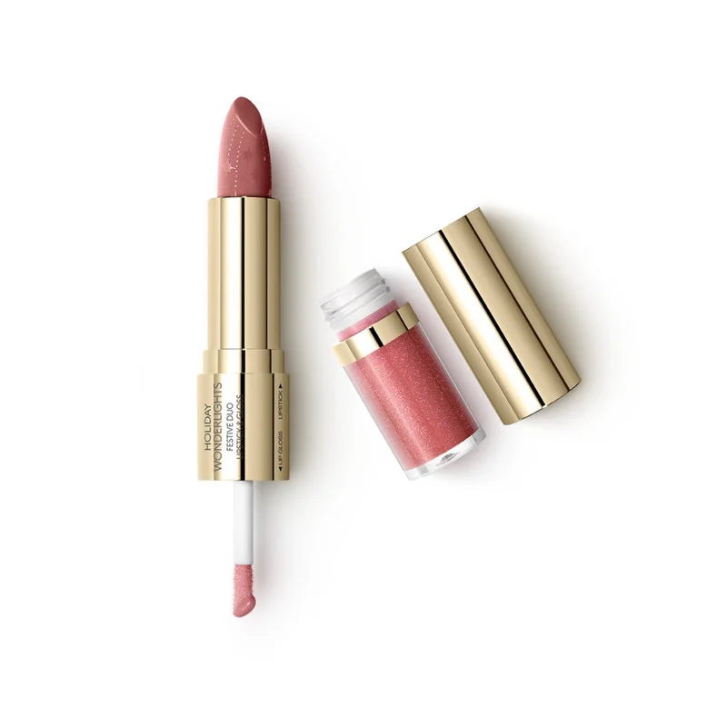 كيكو ميلانو HOLIDAY WONDERLIGHTS FESTIVE DUO LIPSTICK & GLOSS Rose Marshmallow