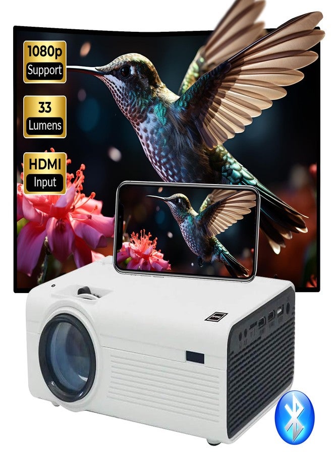 RCA Bluetooth Theater Projector Bundle with 100-inch Fold Up Screen - Image 1