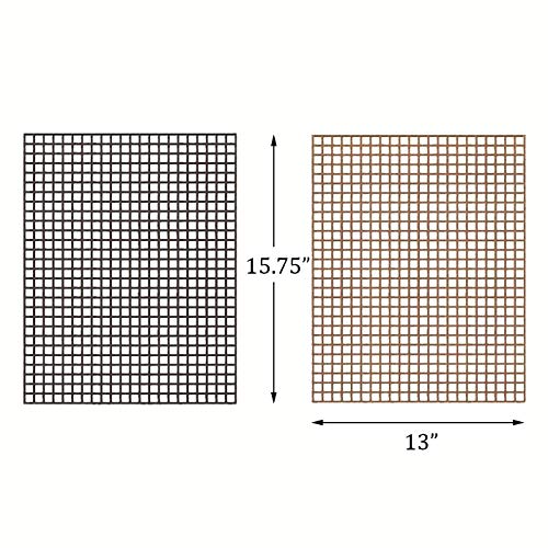Kingrol 6 Pack Non-Stick BBQ Grill Mesh Mat, 15.75" x13" for Smoker, Pellet, Gas, Charcoal Grill - Image 5