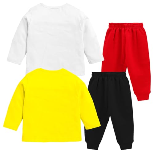 Kuchipoo Baby Boy Regular Fit Cotton T-Shirts and Pyjamas Set (KUC-PSUT-151, 3-4 Years, Multi-Colored) - Image 2