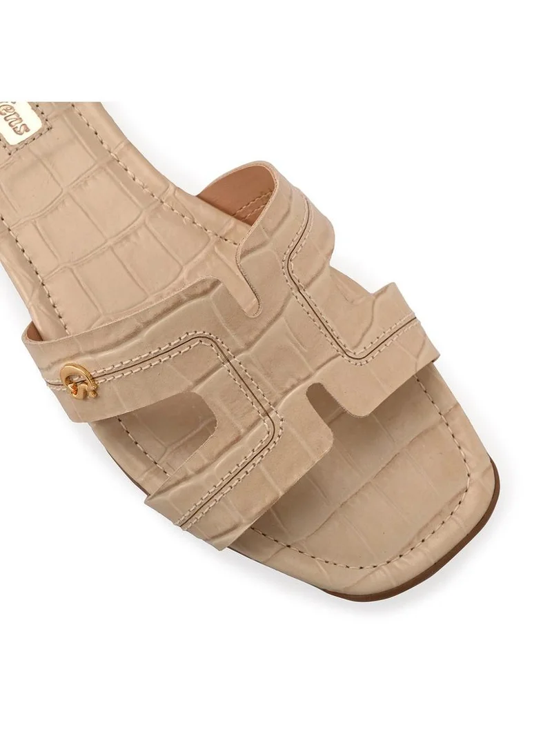 Carmen Steffens  Off-white Flat Sandals with H Straps for Women | Best Price UAE