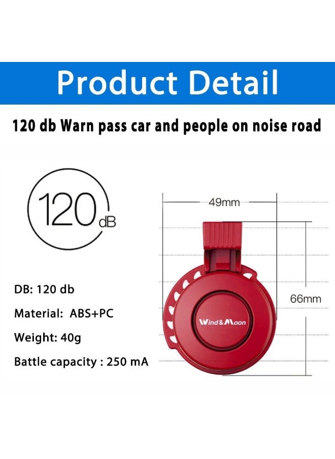 Generic Electronic Bike Horn for Cycling, Waterproof Bicycle Bell with 4 Sound Mode  - Image 3