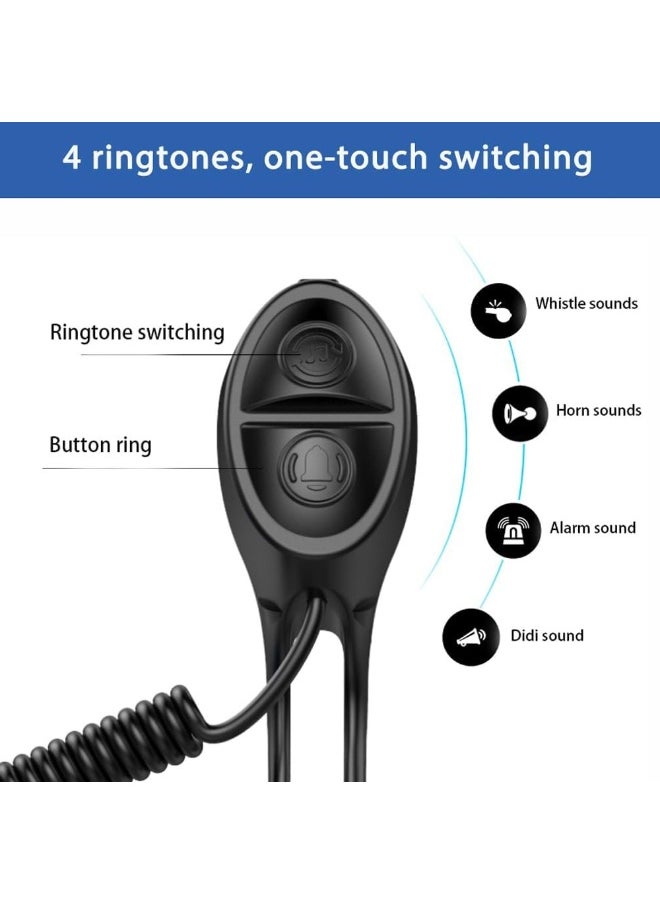 Generic Electronic Bike Horn for Cycling, Waterproof Bicycle Bell with 4 Sound Mode  - Image 5