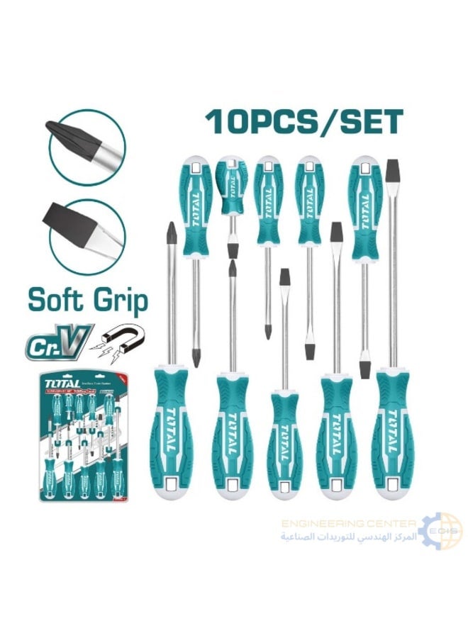 Total THT250610 10-Piece Screwdriver Set