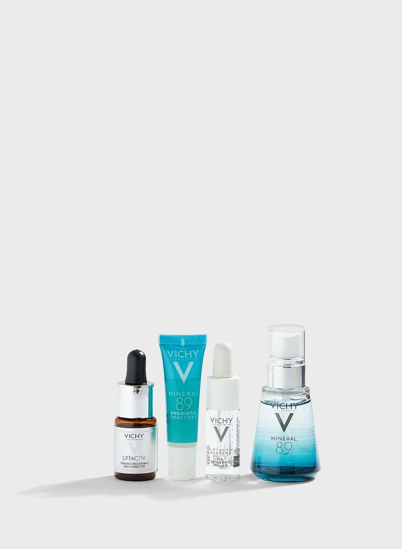 VICHY VICHY BEST SELLER ROUTINE: MINERAL 89+ LIFTACTIV 15% VITAMIN C + 2FREE MINIS