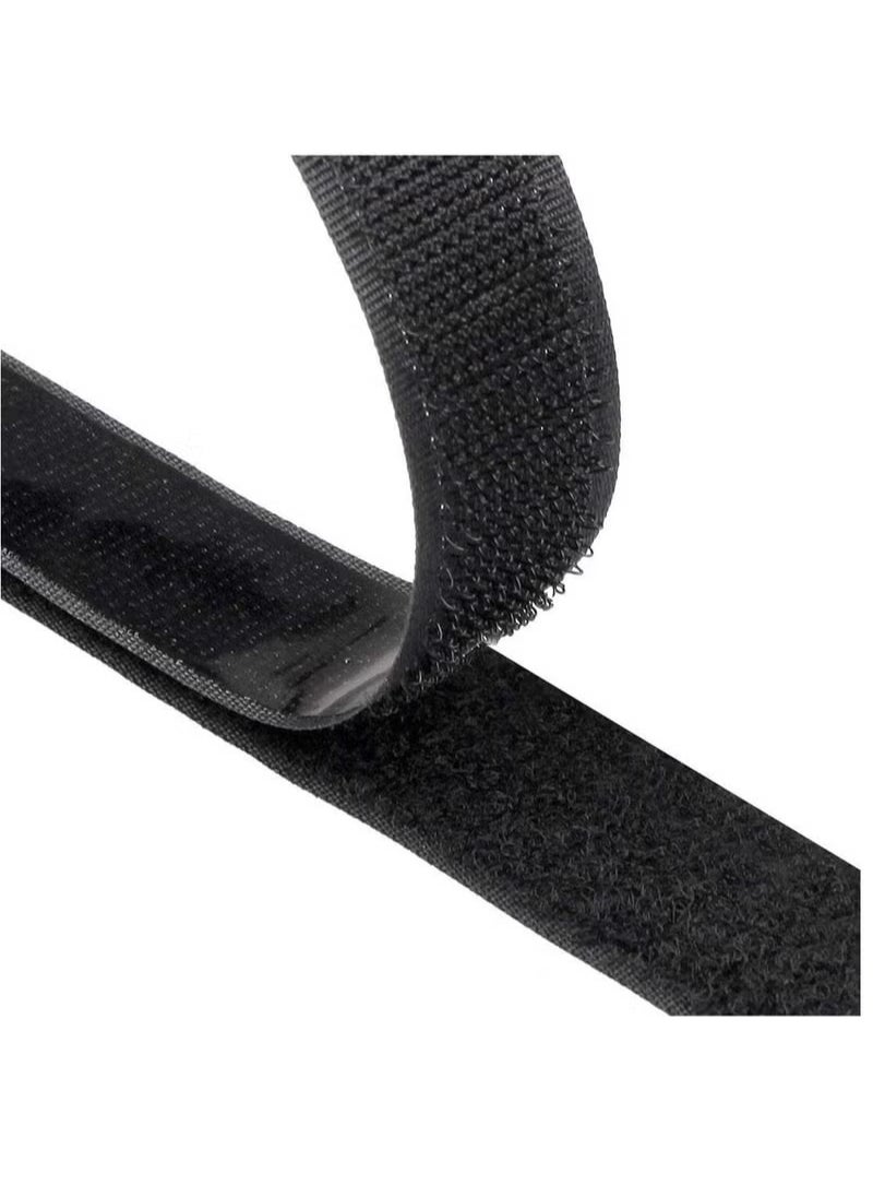 Self Adhesive Back Velcro Tape, Durable Hook Loop Tape, Sticky Hook And Loop Strip Tape, Heavy Duty Reusable Double Sided Adhesive Back Fastening Tape/12.5mm*1m