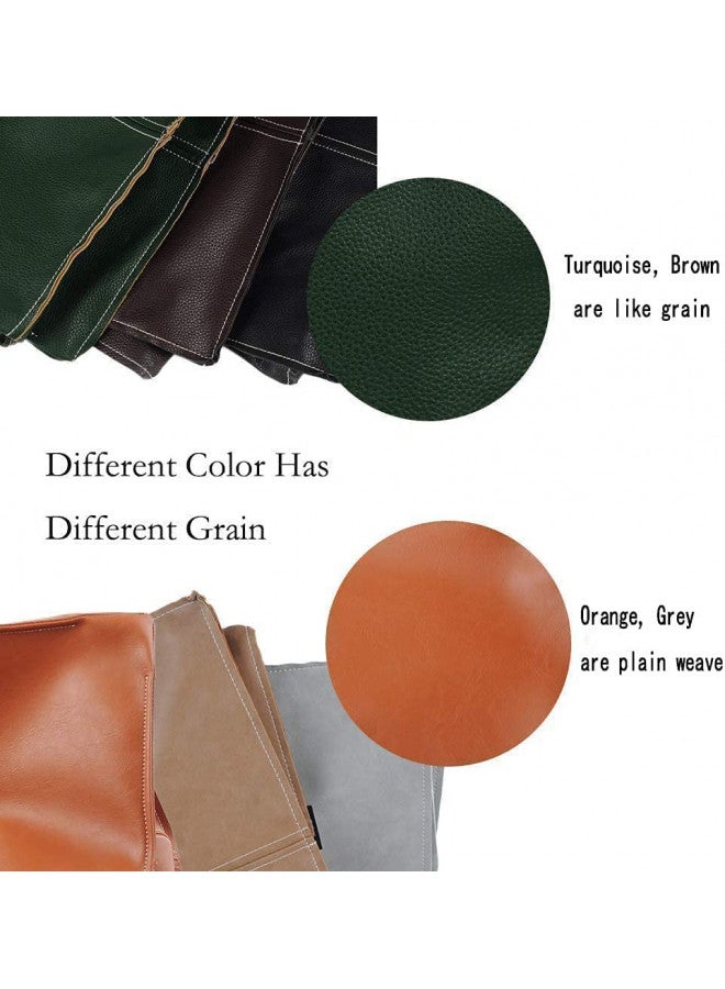Louis Donné Louis Donné Unstuffed Pouf Ottoman Cover, Suqare Faux Green Leather Footstool, Small Bean Bag Chairs for Adults, Ottomans for Living Room, Bedroom and Kids Room, ONLY Cover  - Image 4