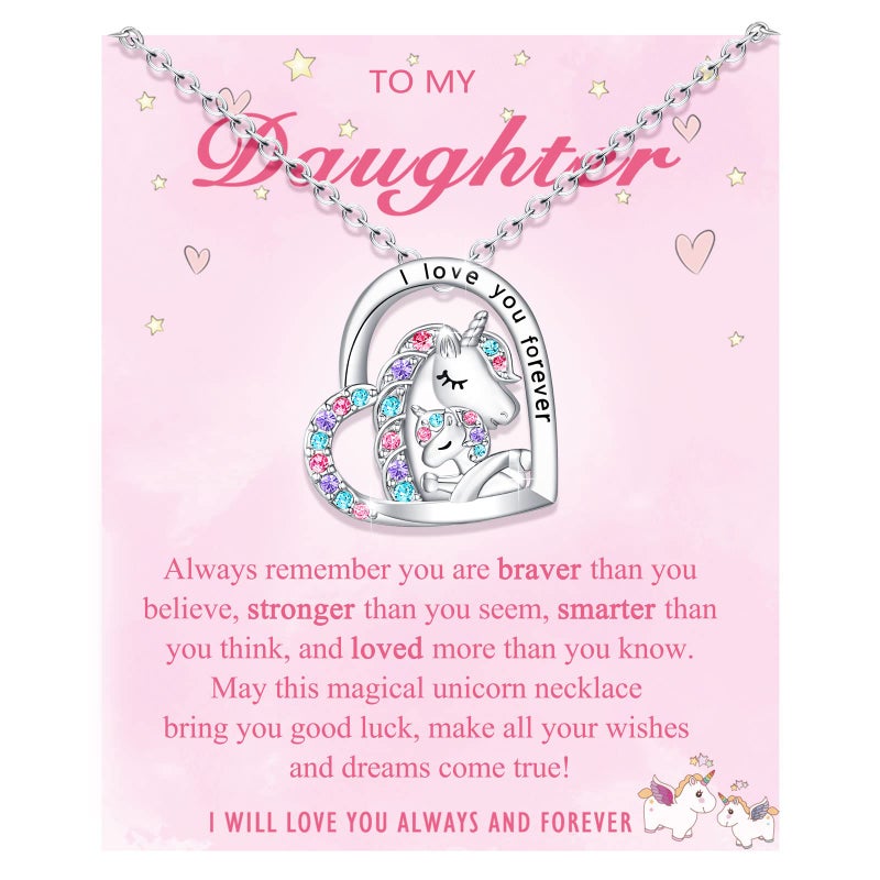 UPROMI Gifts for Daughter from Mom Valentines Birthday Gifts for Daughter Necklace - Image 1