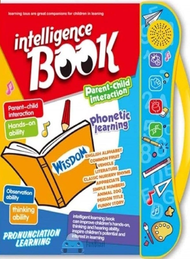 كتاب ذكاء تفاعلي للأطفال، لعبة تعليمية لتعليم الصوتيات مع موسيقى وأصوات، تفاعل بين الوالدين والطفل، لوحة رسم، تعلم الأبجدية الإنجليزية - Image 1