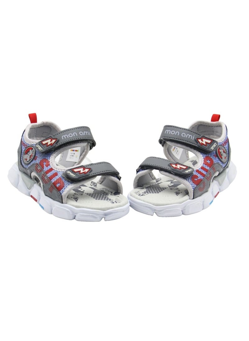 Monami Boys and Kids Sandals | Soft Bottom, Velcro Strap Children Sports Sandals Unisex - Summer Baby Boy Sandals for Beach, Outdoor & Seaside | Casual Sandals for Toddler Girls, Boys & Kids  - Image 3