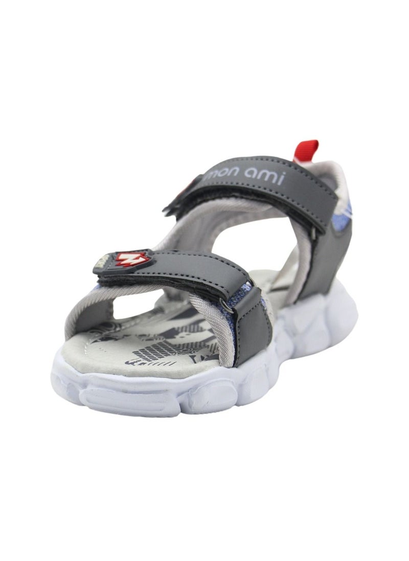 Monami Boys and Kids Sandals | Soft Bottom, Velcro Strap Children Sports Sandals Unisex - Summer Baby Boy Sandals for Beach, Outdoor & Seaside | Casual Sandals for Toddler Girls, Boys & Kids  - Image 2