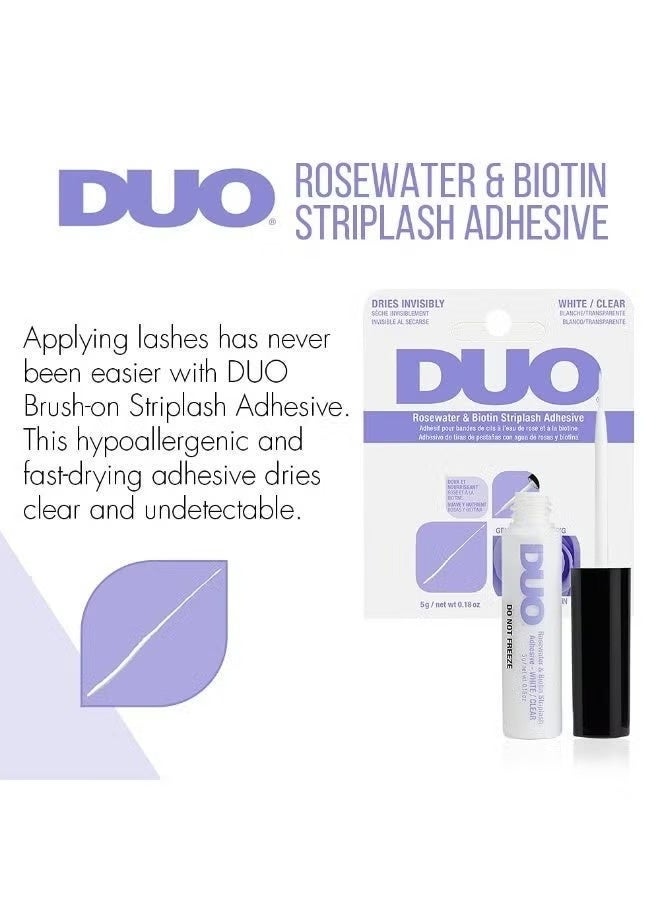 DUO Clear Lash Adhesive Rose Water– Strong Hold, Fast‑Drying, Invisible Finish 5 gm - Image 4