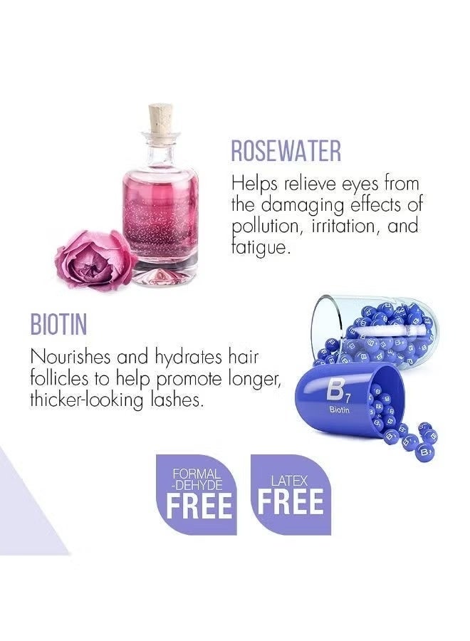 DUO Clear Lash Adhesive Rose Water– Strong Hold, Fast‑Drying, Invisible Finish 5 gm - Image 5