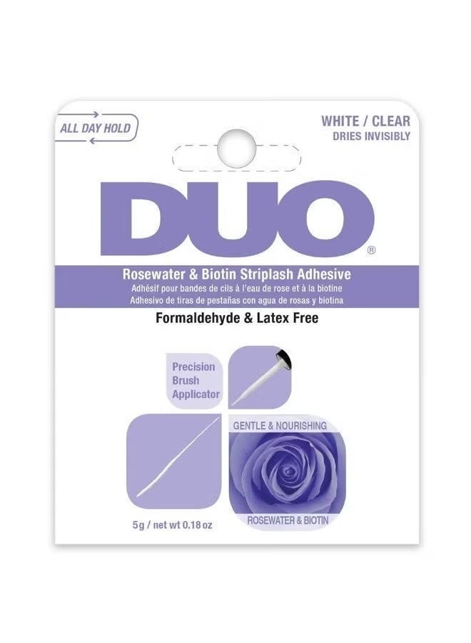 DUO Clear Lash Adhesive Rose Water– Strong Hold, Fast‑Drying, Invisible Finish 5 gm - Image 3