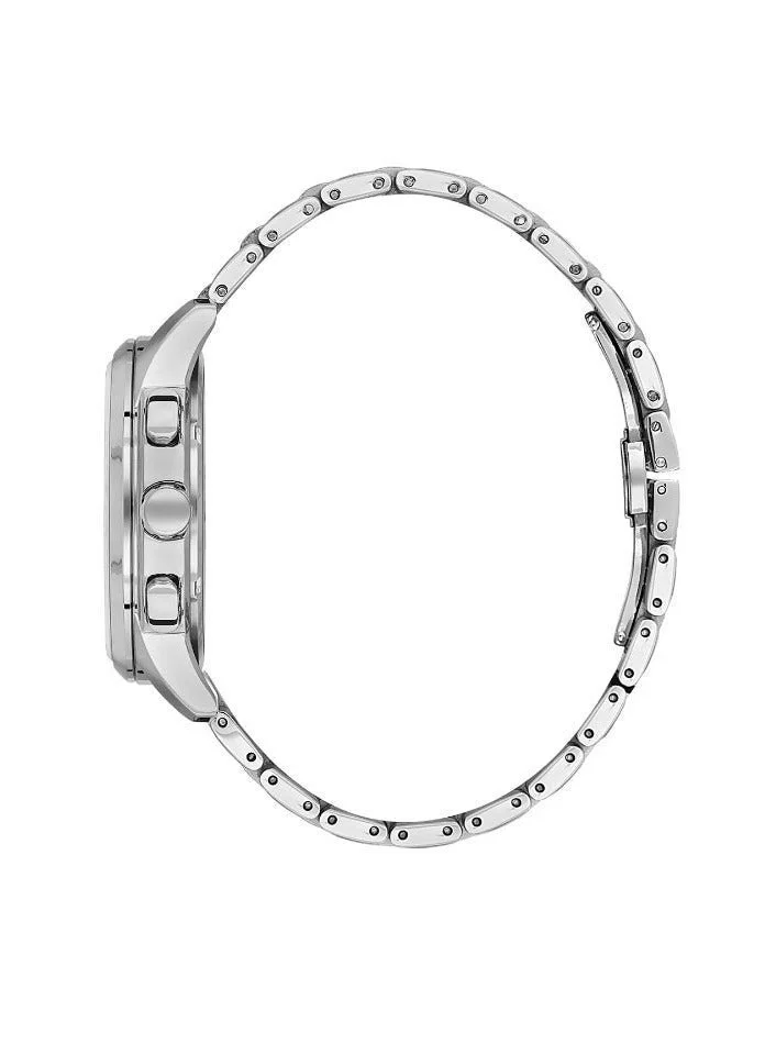 DANIEL KLEIN Men's Stainless Steel Silver Alloy Case Analog Black Round Sunray Dial Japanese Quartz Exclusive 50 Meters Water Resistant