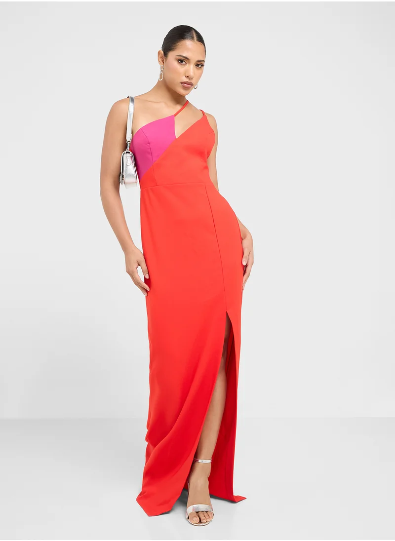 trendyol One Shoulder Cut Out Bodycon Dress