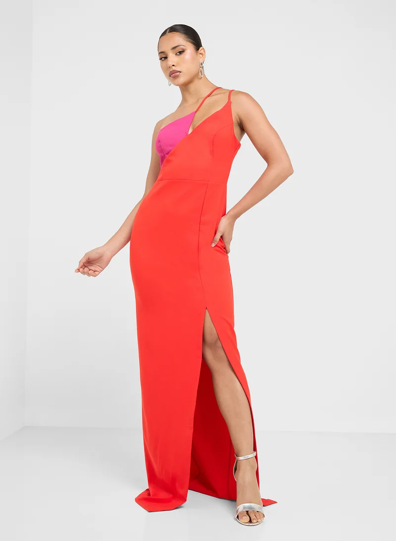 trendyol One Shoulder Cut Out Bodycon Dress