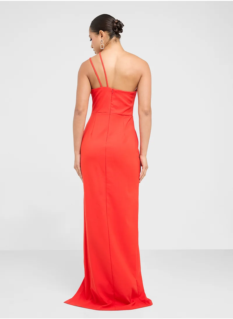 trendyol One Shoulder Cut Out Bodycon Dress