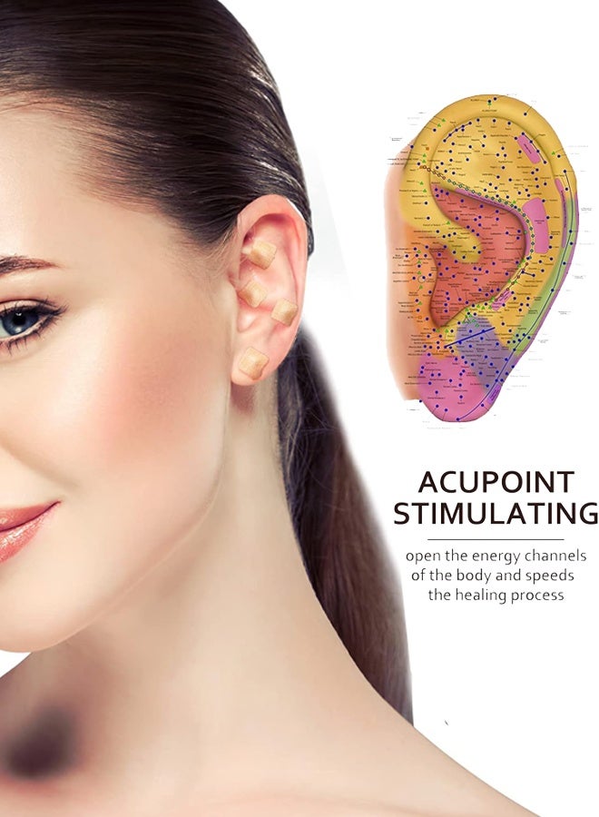 مجموعة أدوية الأذن المزودة بضغط تدليك بالخيوط، بحبيبات البصق (10 أوراق)، 600 علامة حسابية - Image 5