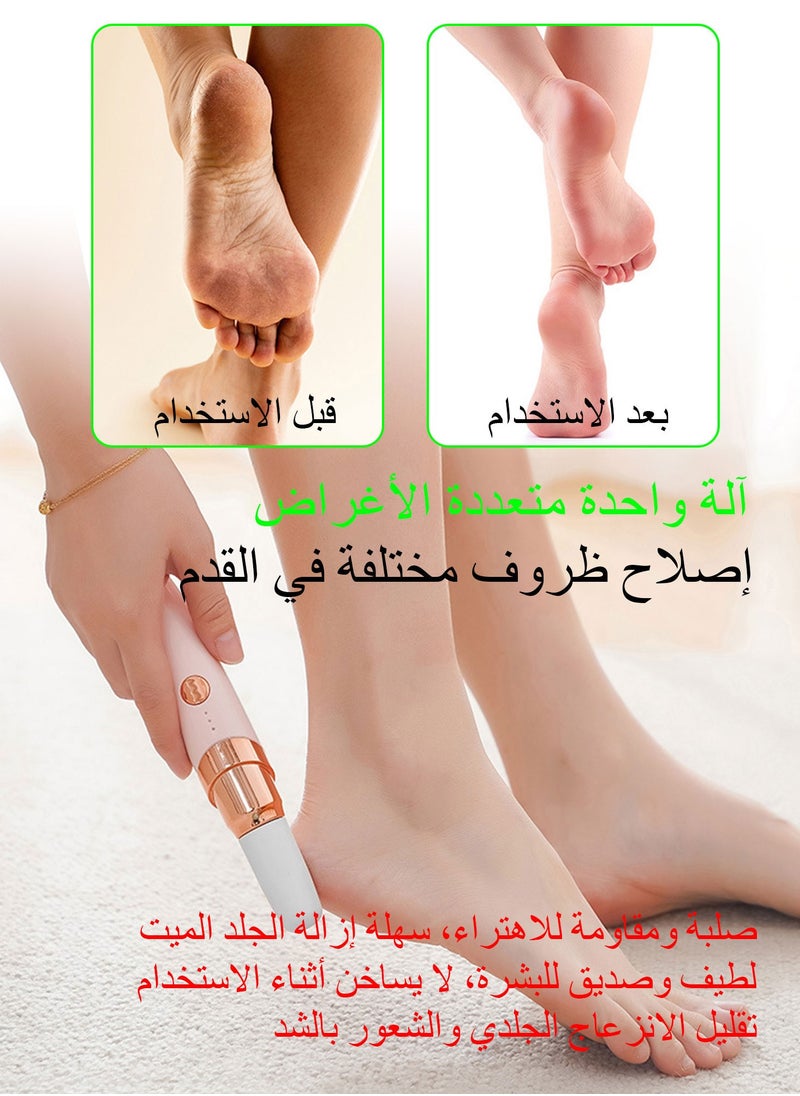 Syarme Electric Foot Callus Remover, Rechargeable Pedicure Kit Foot File, 3-Speed Speed Regulation with 3 grinding Roller Heads for Remove Cracked Heels Calluses and Hard Skin  - Image 3