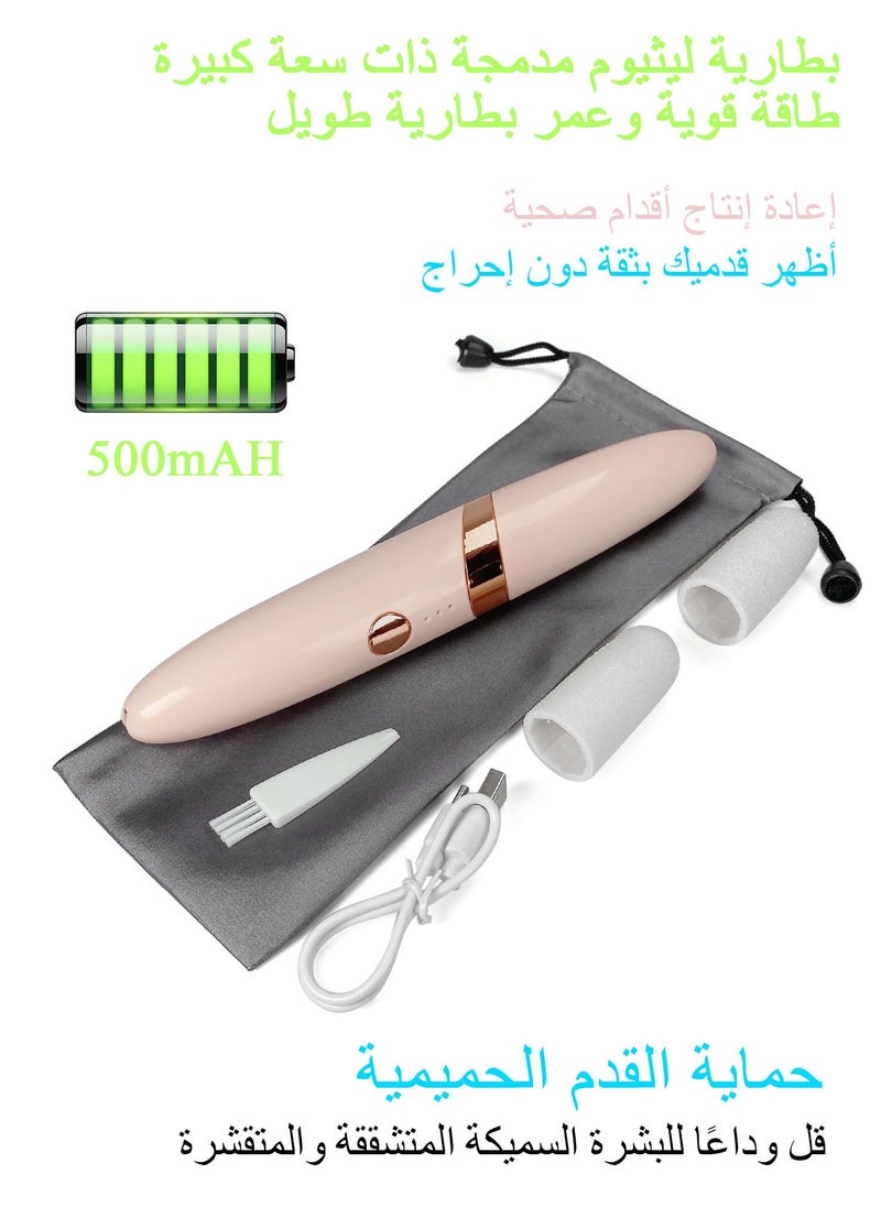 Syarme Electric Foot Callus Remover, Rechargeable Pedicure Kit Foot File, 3-Speed Speed Regulation with 3 grinding Roller Heads for Remove Cracked Heels Calluses and Hard Skin  - Image 5