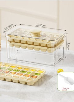 Haidue 56 Grid Double Layer Ice Tray That Can Be Pressed To Quickly Dispense Ice Comes With An Ice Shovel  - Image 2