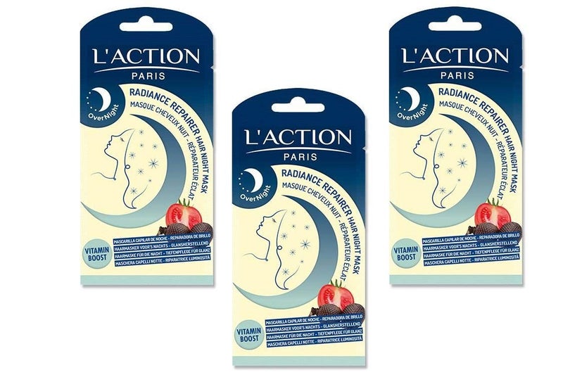 LAction Paris Radiance Repairer Hair Night Mask  TRIO