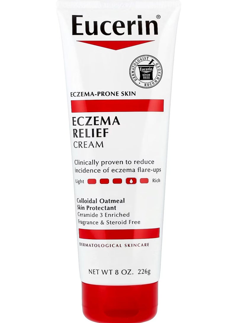 Eucerin Eczema Relief Cream, Fragrance Free, 8 oz - Image 1