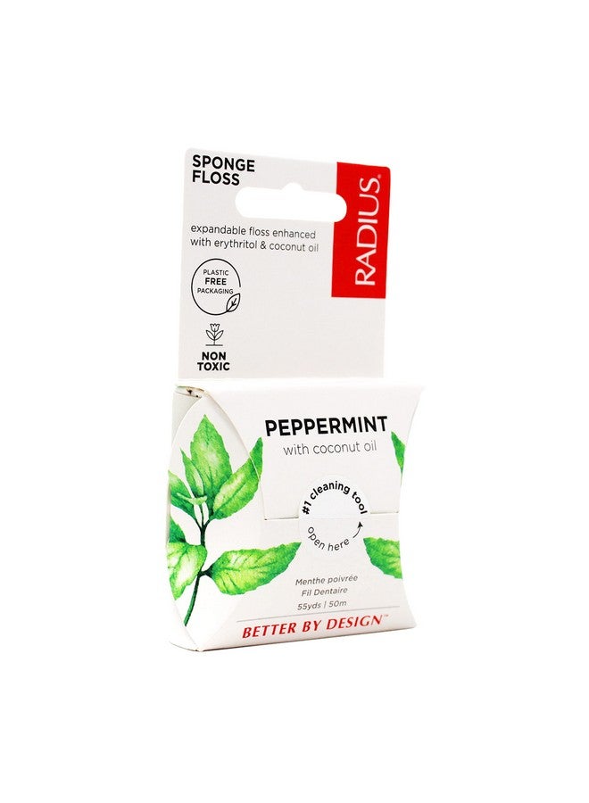 راديوس خيط تنظيف الأسنان RADIUS بنكهة النعناع، 55 ياردة، نباتي وغير سام، يعزز العناية بالفم، ويحمي الأسنان واللثة بشكل كامل، شفاف - عبوة من 3 قطع - Image 2