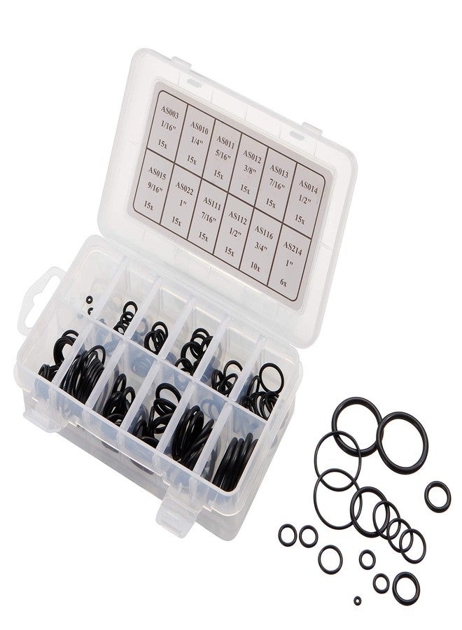 BUSY-CORNER 166 Pieces Scuba O-Ring Kit 12 Sizes Scuba Diving Rubber Orings, for Dive Hoses Ring Diving Dive Gear Equipment Scuba Tanks FKM90 - Image 4