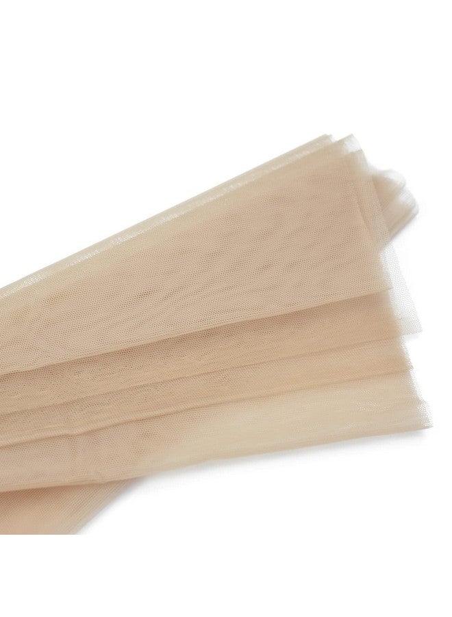 YTBYT 1/2 Yard Swiss Lace Net For Making Lace Wig Closure Caps Toupee And Frontals Foundation Wig Accessories (Beige)  - Image 4