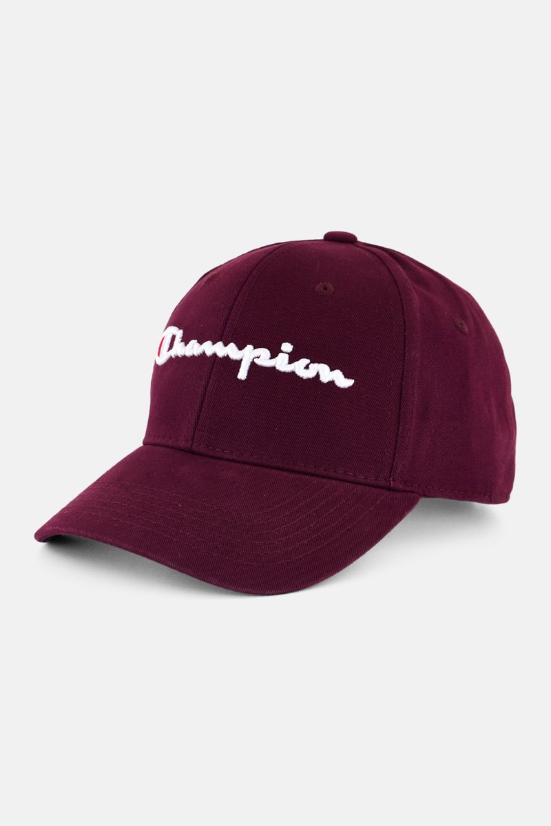 Champion Men Embroidered Logo Cap, Maroon  - Image 1