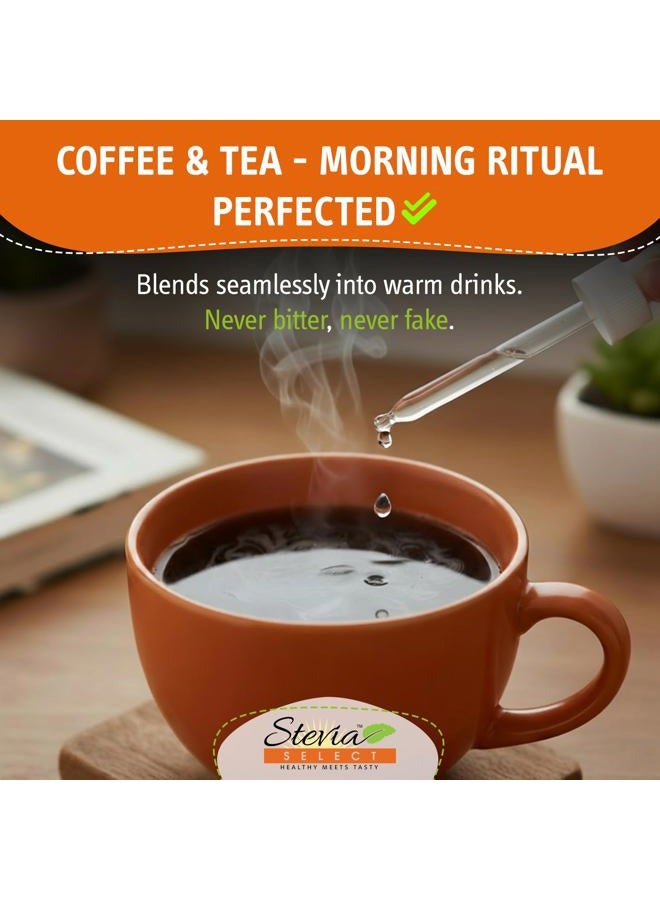 Stevia Select مستخلص سائل ستيفيا بالكراميل - محلي سائل خالي من السعرات الحرارية - مستخلص ستيفيا سائل طبيعي بالكامل - محلي سائل ستيفيا نقي - محلي سي - Image 5
