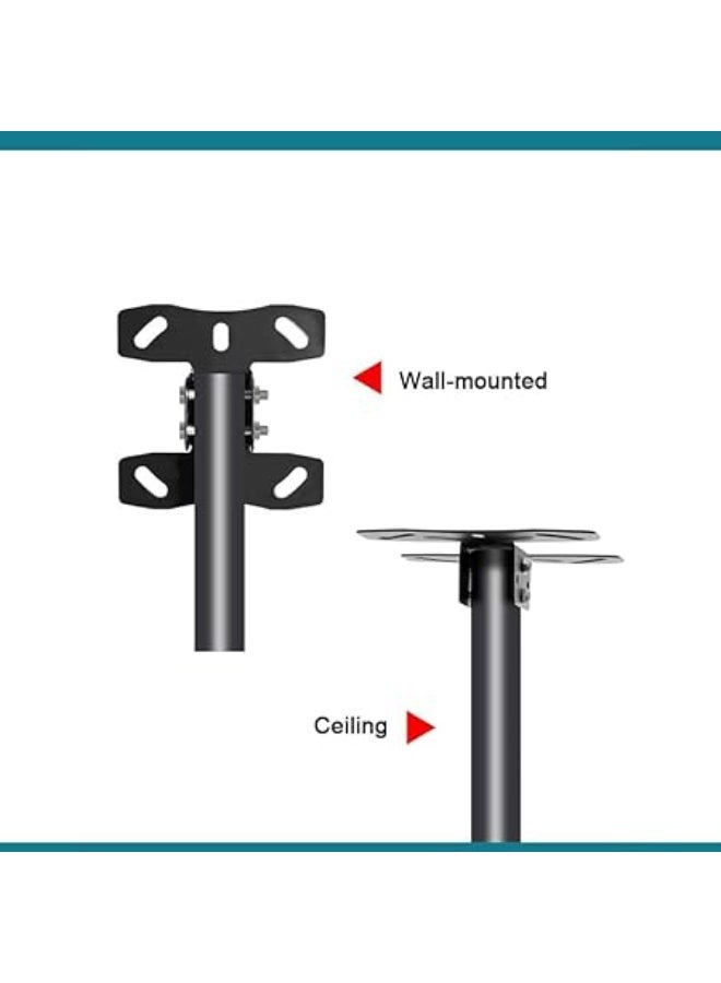 Adjustable Ceiling & Wall TV Mount Bracket for 32" to 55" LCD/LED TVs – Tilt, Swivel & Telescoping Height – Supports up to 50 kg – VESA 400x400 mm – Black - Image 3