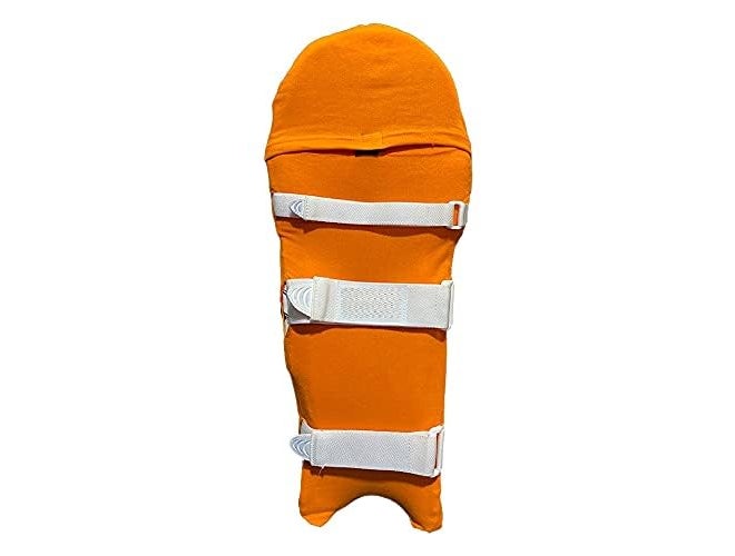Raisons ® Cricket Leg Guard Pad Skin - Cover/Outer Skin (1 Pair Orange) - Image 3