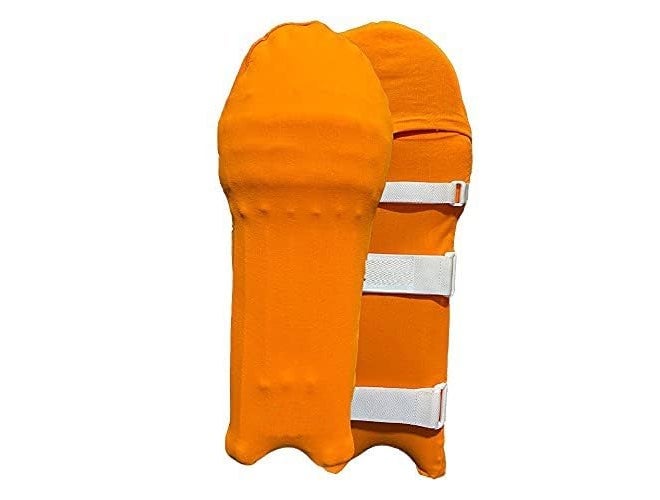 Raisons ® Cricket Leg Guard Pad Skin - Cover/Outer Skin (1 Pair Orange) - Image 1