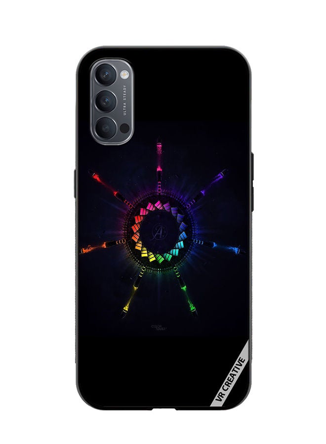 Protective Case Cover For Oppo Reno4 Design Multicolour
