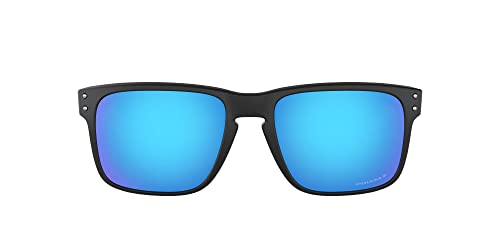 Oakley Mens OO9102 Holbrook Polarized Square Sunglasses,Matte Black/Prizm Sapphire Iridium Polarized,57mm - Image 1
