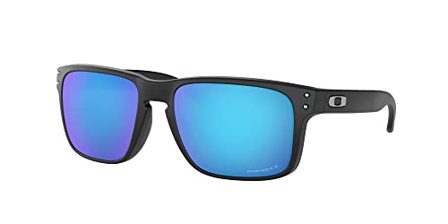 Oakley Mens OO9102 Holbrook Polarized Square Sunglasses,Matte Black/Prizm Sapphire Iridium Polarized,57mm - Image 2