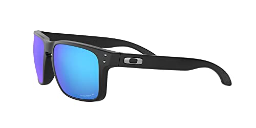 Oakley Mens OO9102 Holbrook Polarized Square Sunglasses,Matte Black/Prizm Sapphire Iridium Polarized,57mm - Image 3