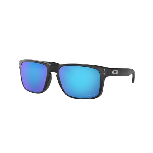 Oakley Mens OO9102 Holbrook Polarized Square Sunglasses,Matte Black/Prizm Sapphire Iridium Polarized,57mm - Image 4