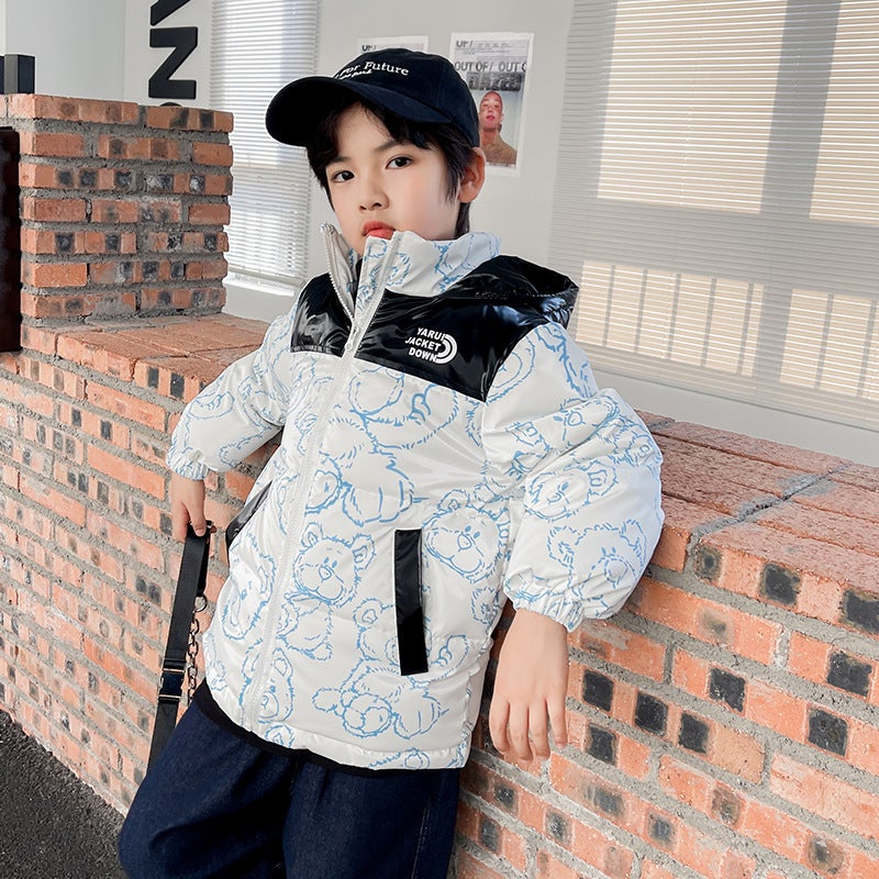 No-Wash Children'S Down Jacket, Thickened Version For Older Children, Korean Style Winter Coat For Boys And Girls - Image 4