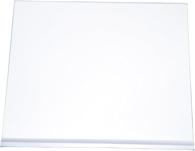 Adjustable Height Freezer Glass Shelf Insert Replacement Partition 29X24X0.7CM - Image 1