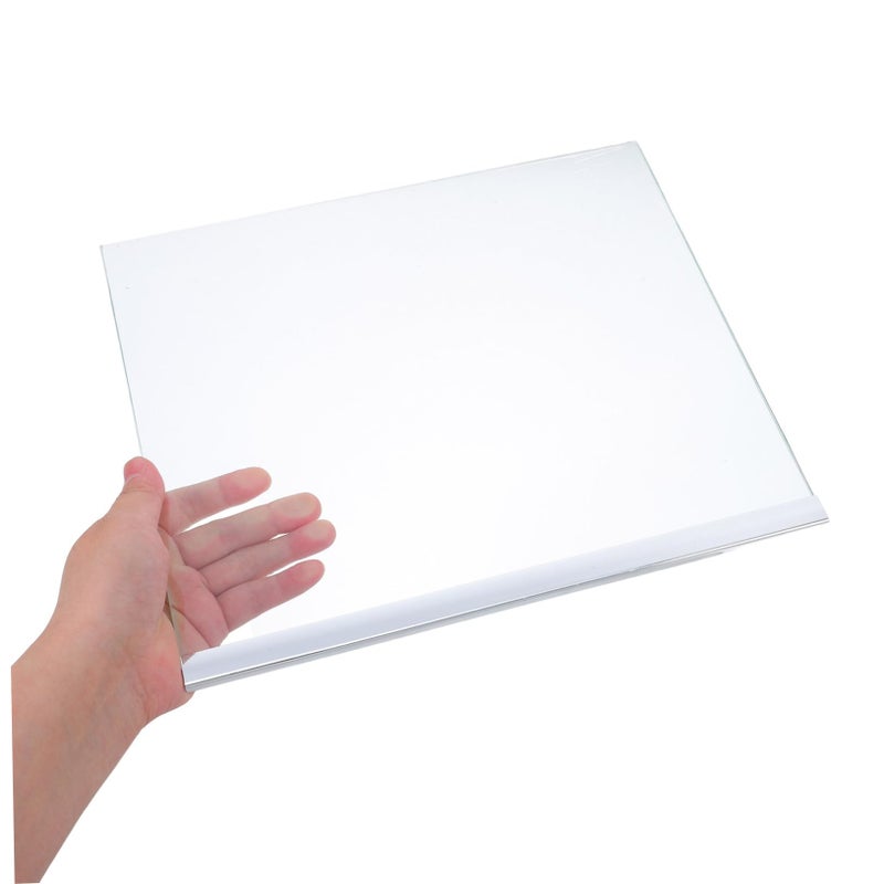 Adjustable Height Freezer Glass Shelf Insert Replacement Partition 29X24X0.7CM - Image 5